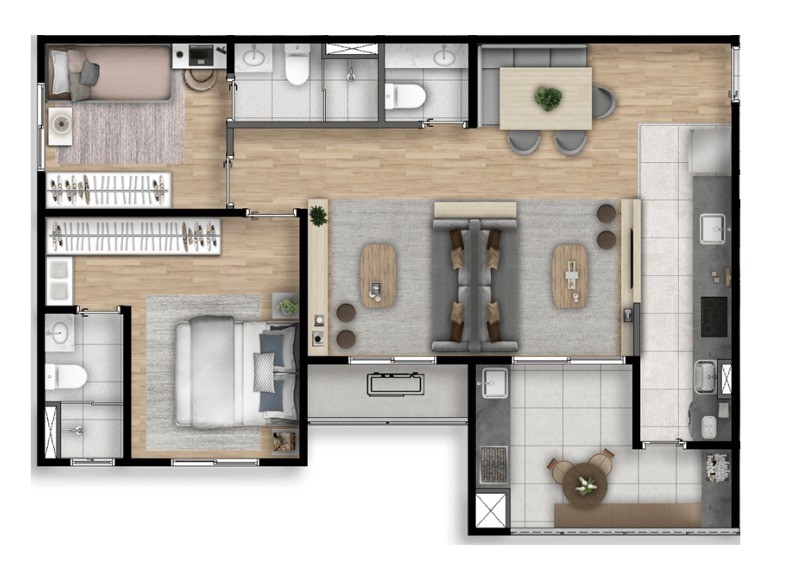 Apartamento à venda com 2 quartos e 1 suíte no Jardim Bela Vista, Campo Grande (MS) — foto 18 de 21