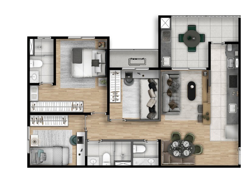 Apartamento à venda com 2 quartos e 1 suíte no Jardim Bela Vista, Campo Grande (MS) — foto 21 de 21