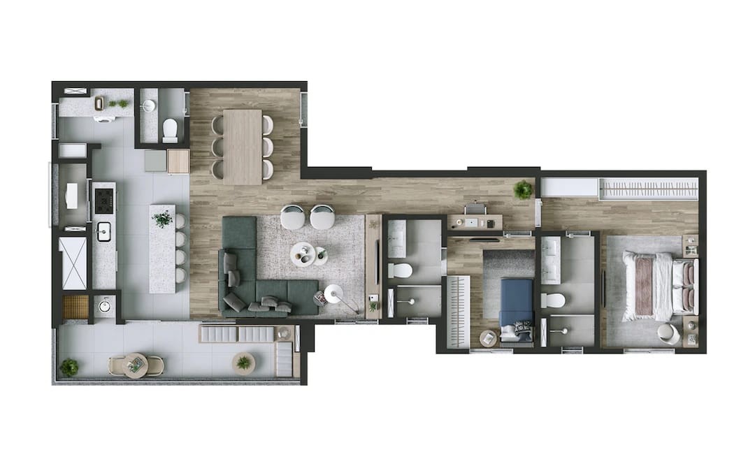 Apartamento à venda com 2 quartos, 2 suítes e 107m² no Carandá Bosque, Campo Grande (MS) — foto 16 de 17